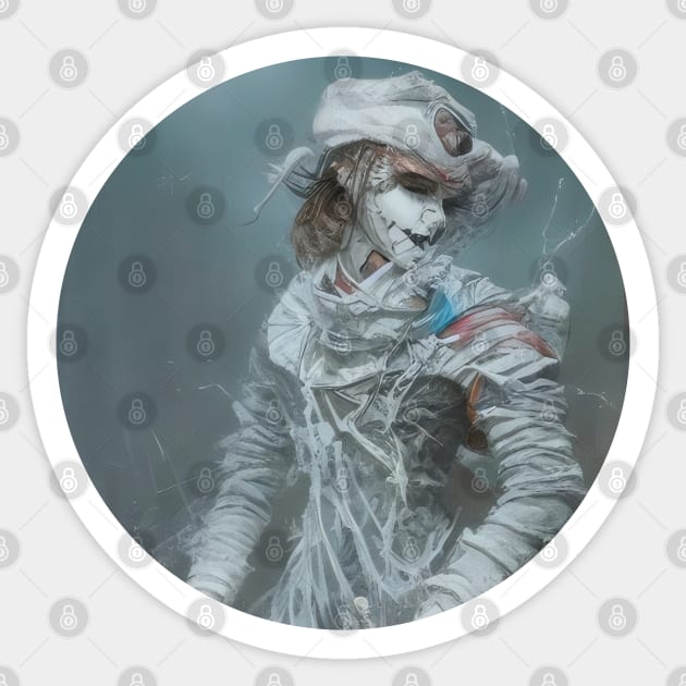 Japanese Horror Snow Woman Yuki-Onna Sticker by Ravenglow